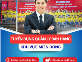 [HOT] DƯỢC PHẨM Á ÂU TUYỂN 01 QUẢN LÝ BÁN HÀNG KHU VỰC MIỀN ĐÔNG